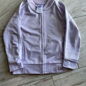 Adidas Light Purple Jacket with White Logo